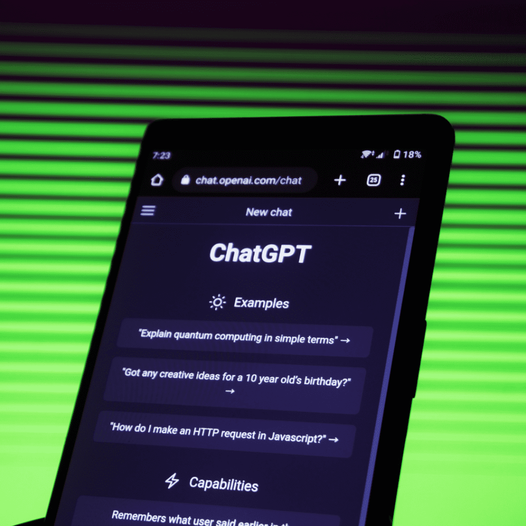 Chatgpt user interface