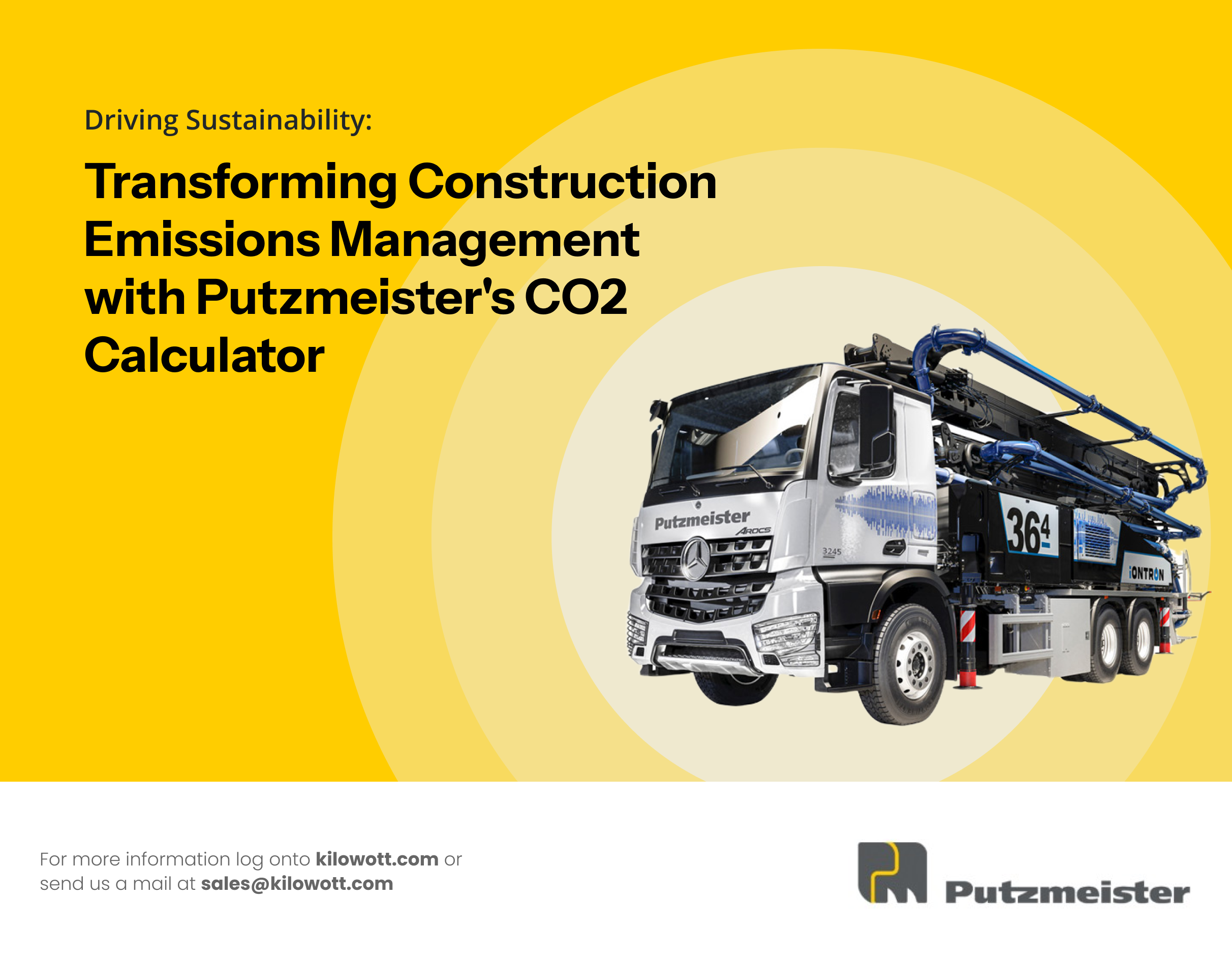 Transforming Construction Emissions Management with Putzmeister’s CO2 Calculator