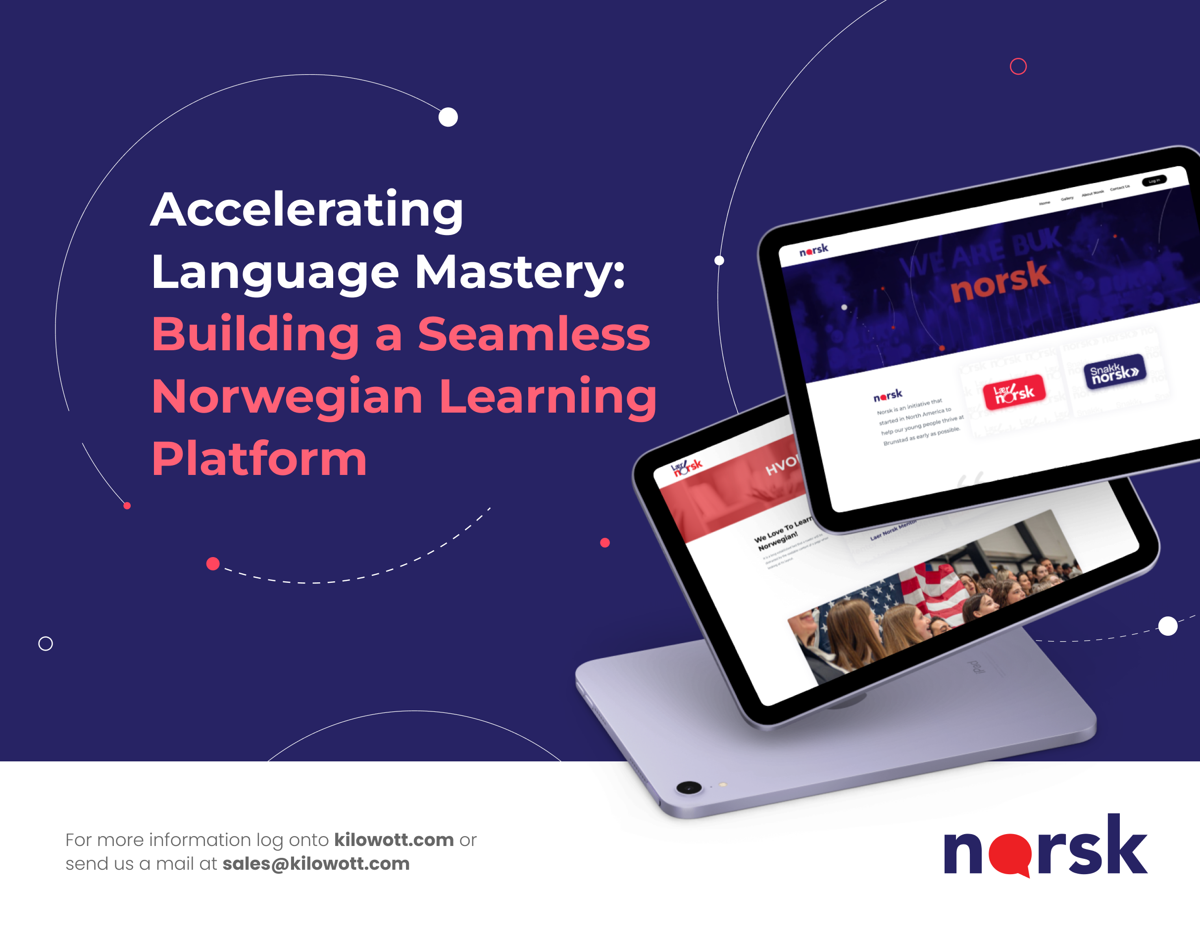 Building A Seamless Norwegian E-Learning Platform for Norsk