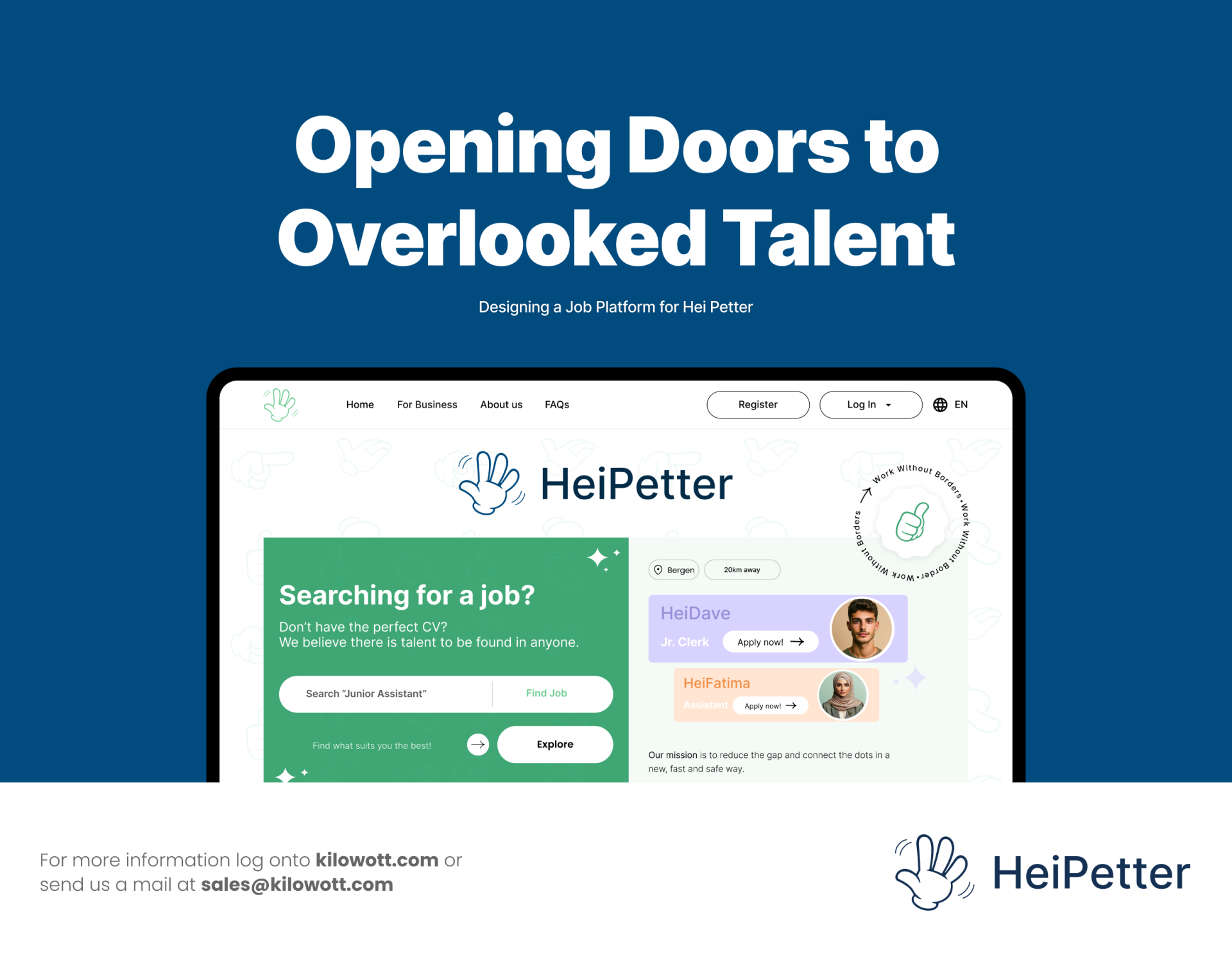 Building Bridges with Hei Petter: Web App Design and Development for Workforce Reintegration