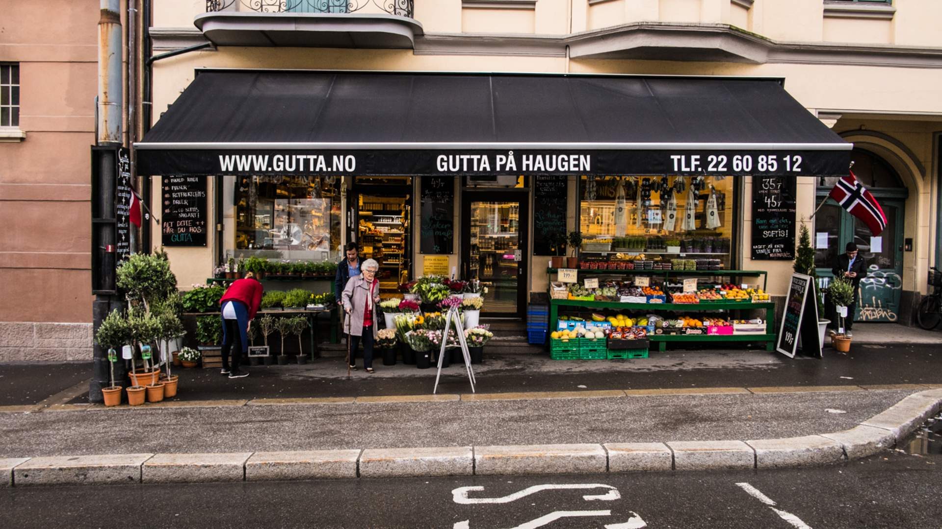 A Gutta på Haugen shopfront in Oslo
