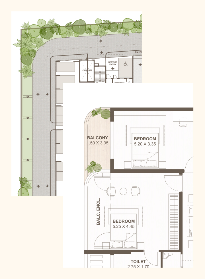 Models Oddavell floor plan, site plan and unit layout