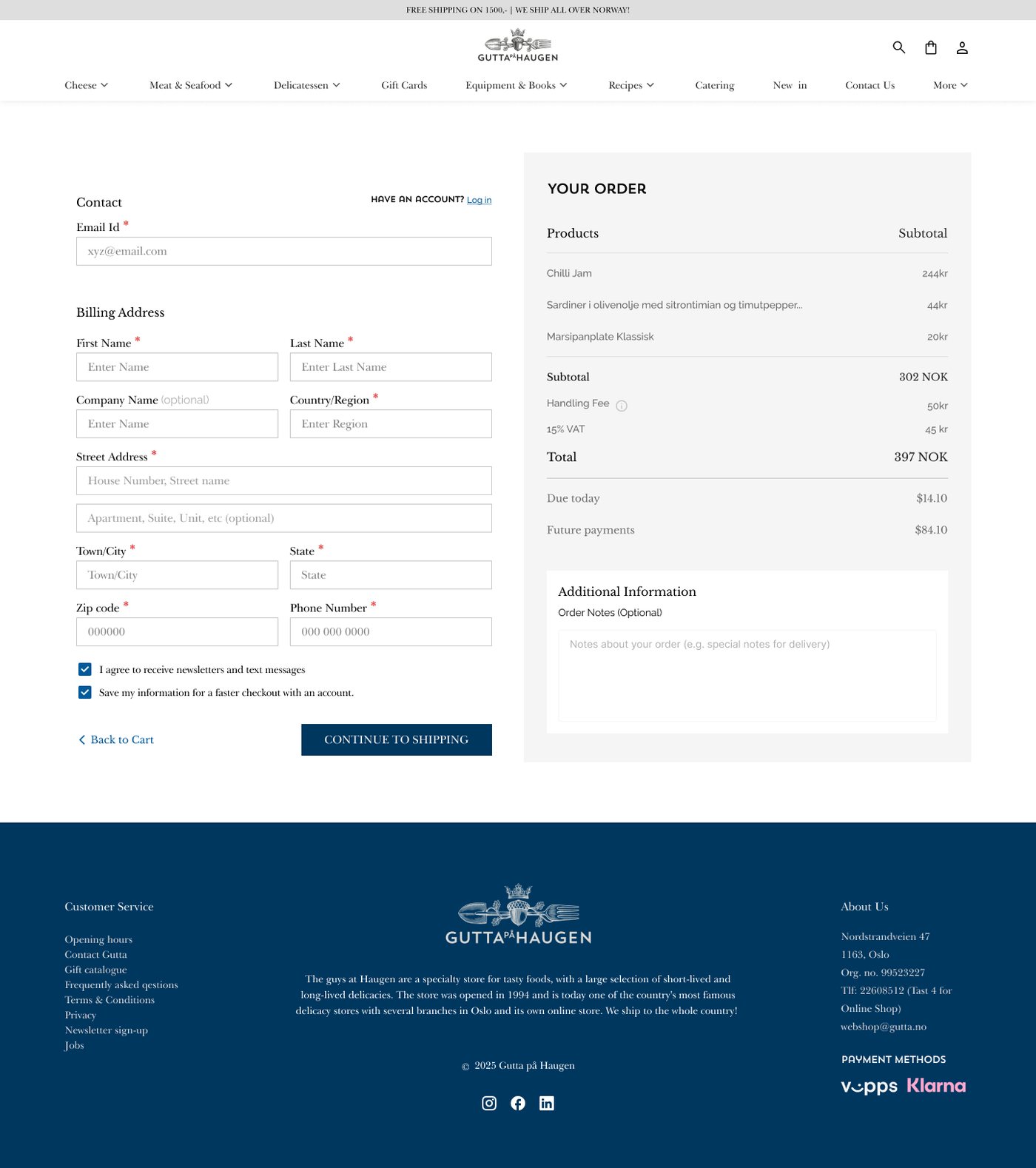 Checkout